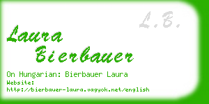 laura bierbauer business card